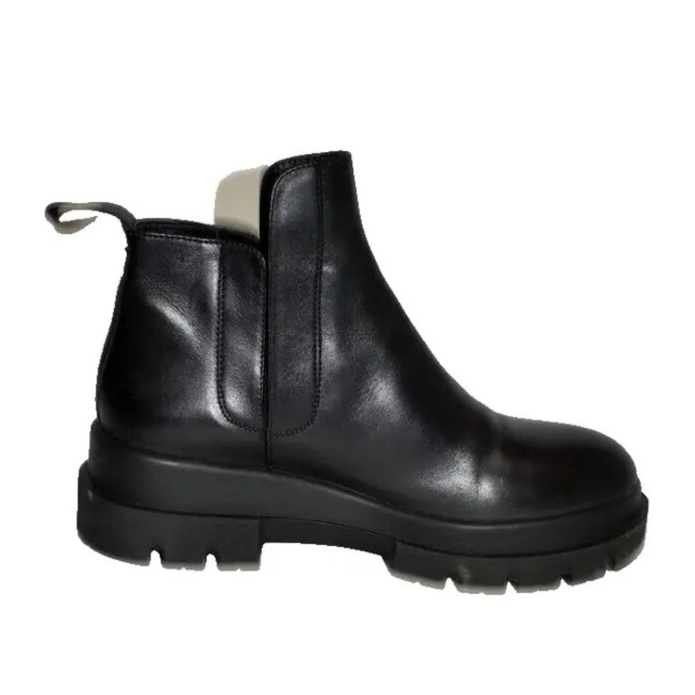 New! LA CANADIENNE Kash Waterproof Platform Bootie Black 39 8.5 US DD374 Italy - Picture 7 of 8